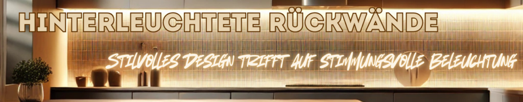 Hinterleuchtete Rückwände